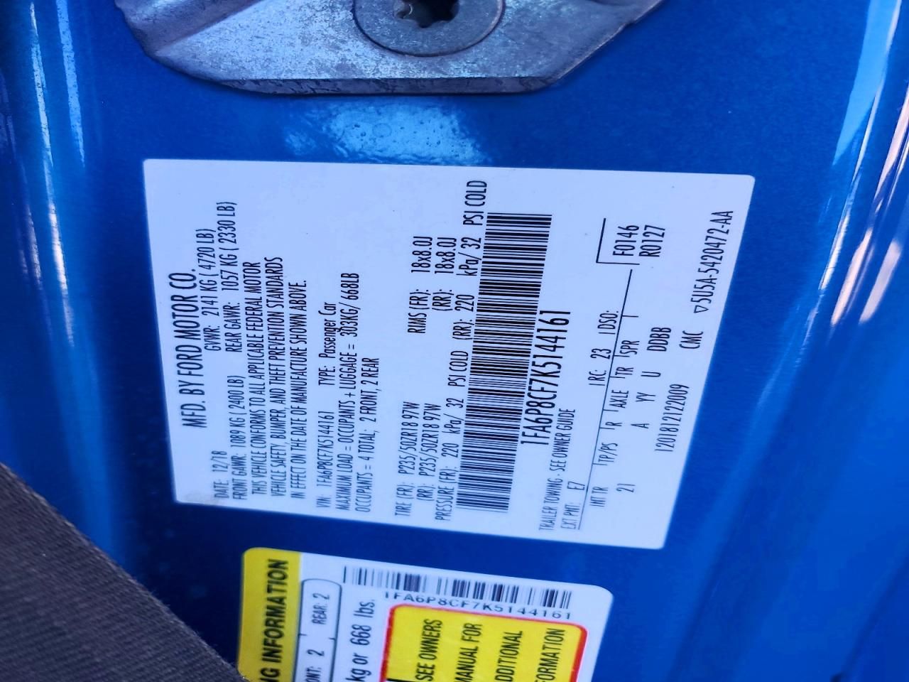 2019 Ford Mustang gt