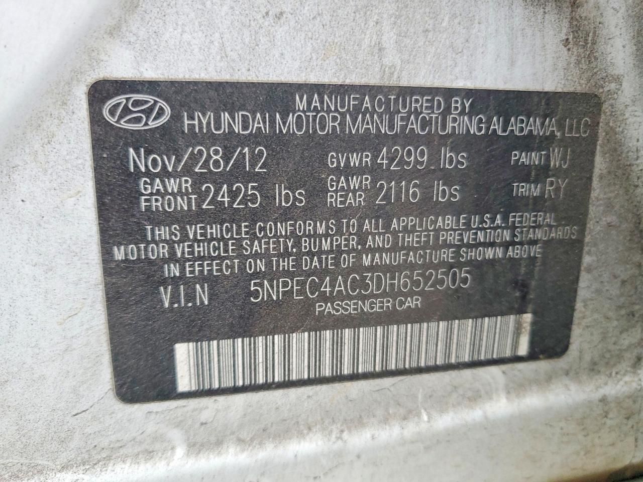 2013 Hyundai Sonata se