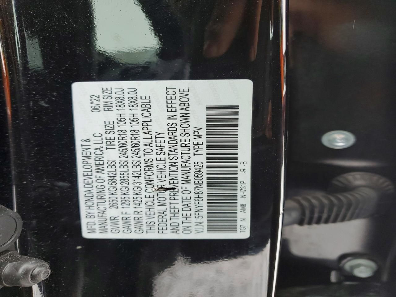 2022 Honda Pilot Trailsport