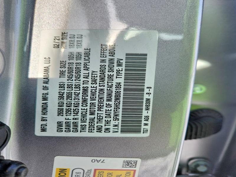 2021 Honda Pilot exl