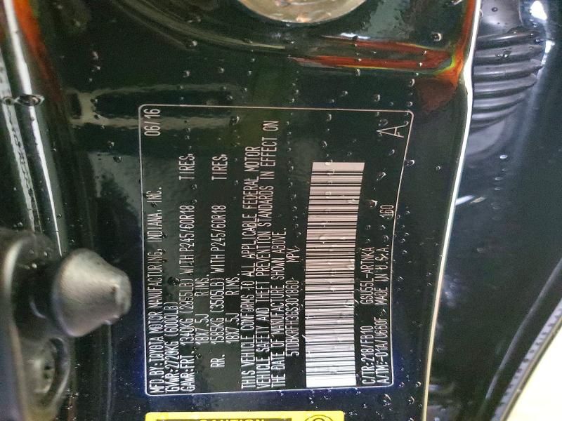 2016 Toyota Highlander le