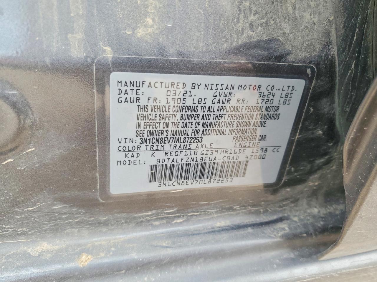 2021 Nissan Versa sv