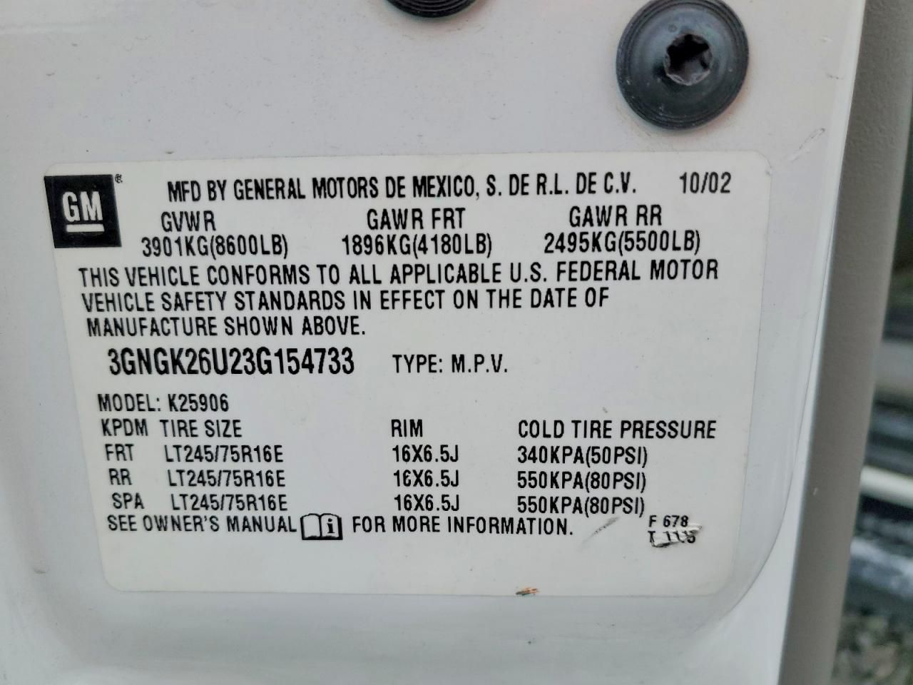 2003 Chevrolet Suburban K2500