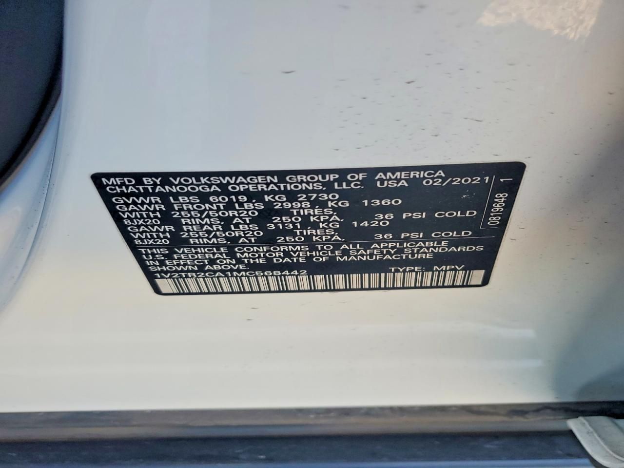 2021 Volkswagen Atlas sel Premium