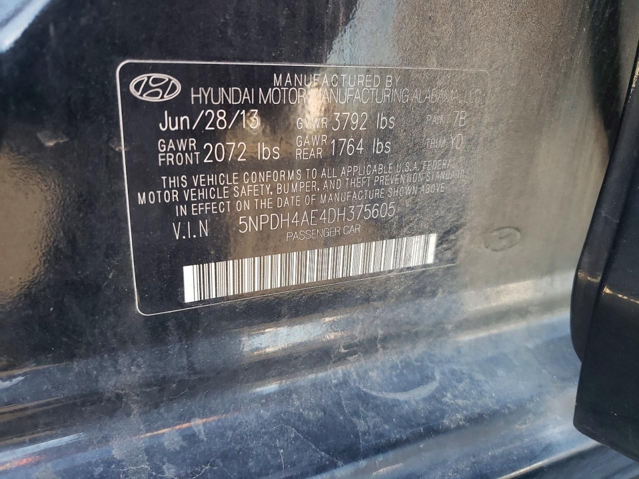 2013 Hyundai Elantra gls