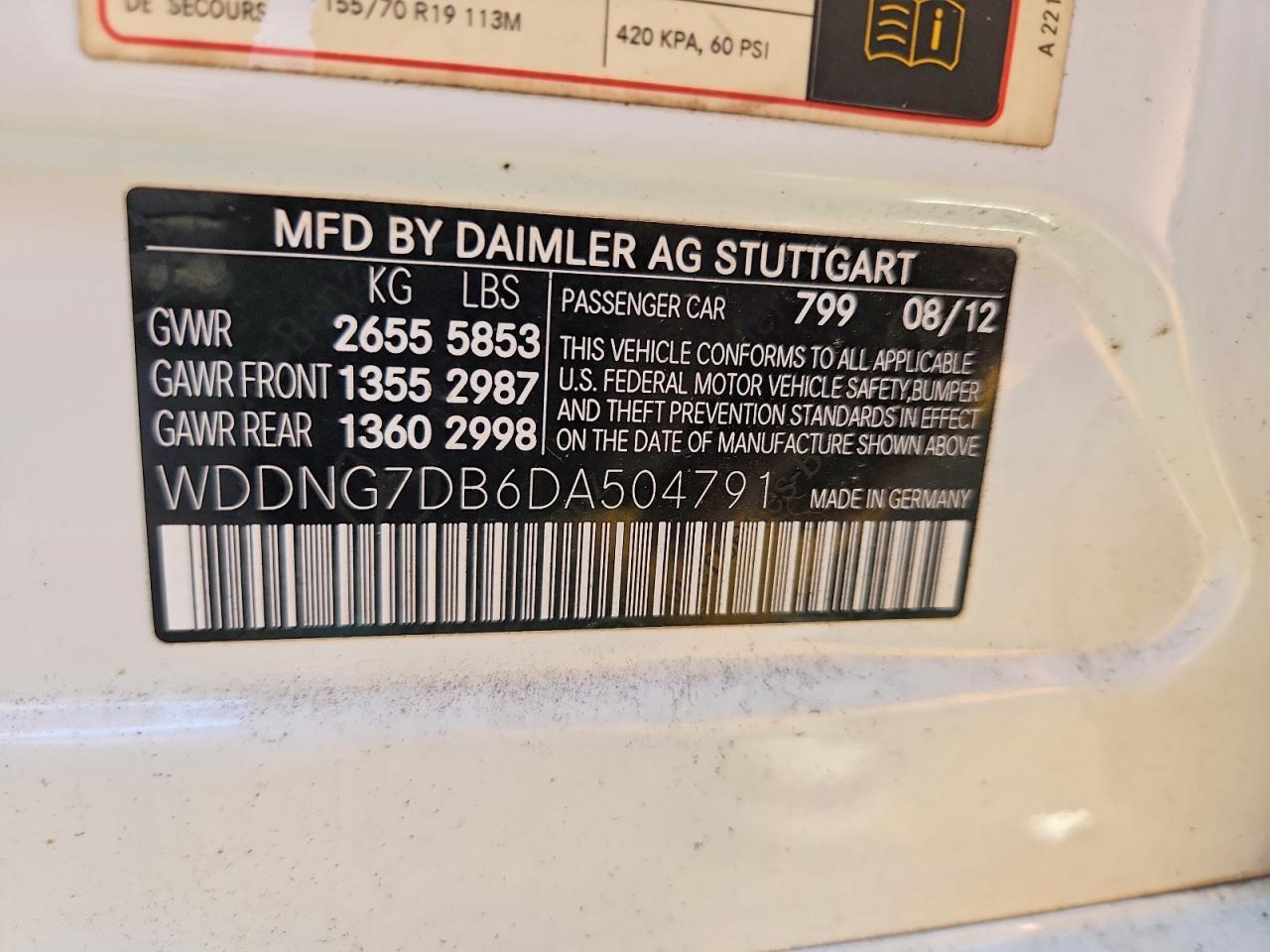 2013 Mercedes-Benz S 550