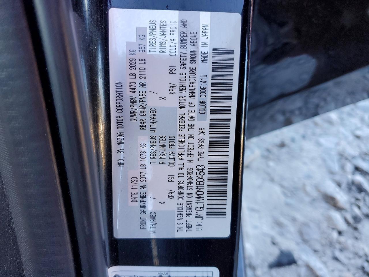 2021 Mazda 6 Touring