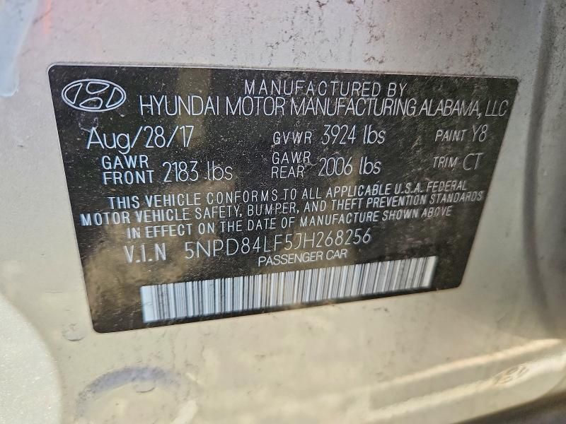 2018 Hyundai Elantra sel