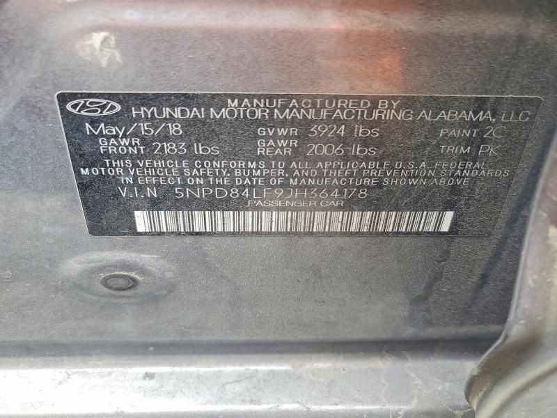 2018 Hyundai Elantra sel