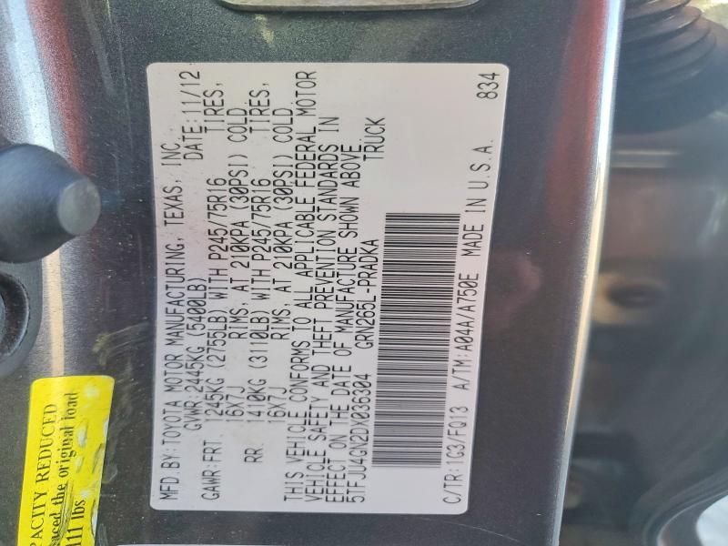 2013 Toyota Tacoma Double cab Prerunner