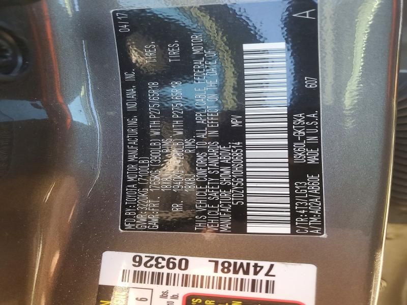 2017 Toyota Sequoia SR5