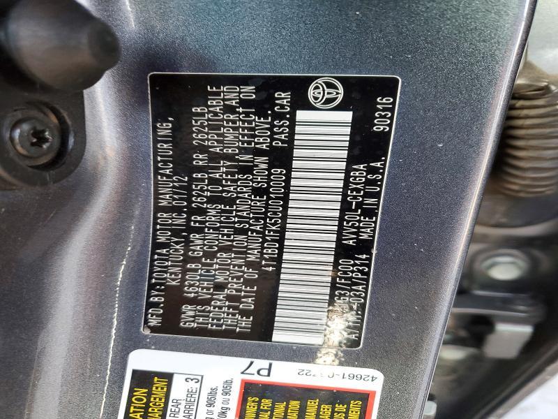 2012 Toyota Camry Hybrid