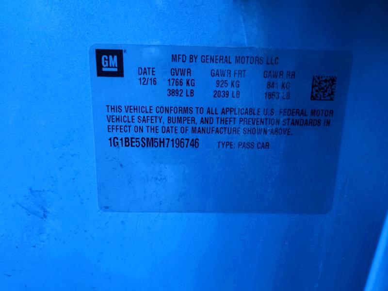 2017 Chevrolet Cruze lt