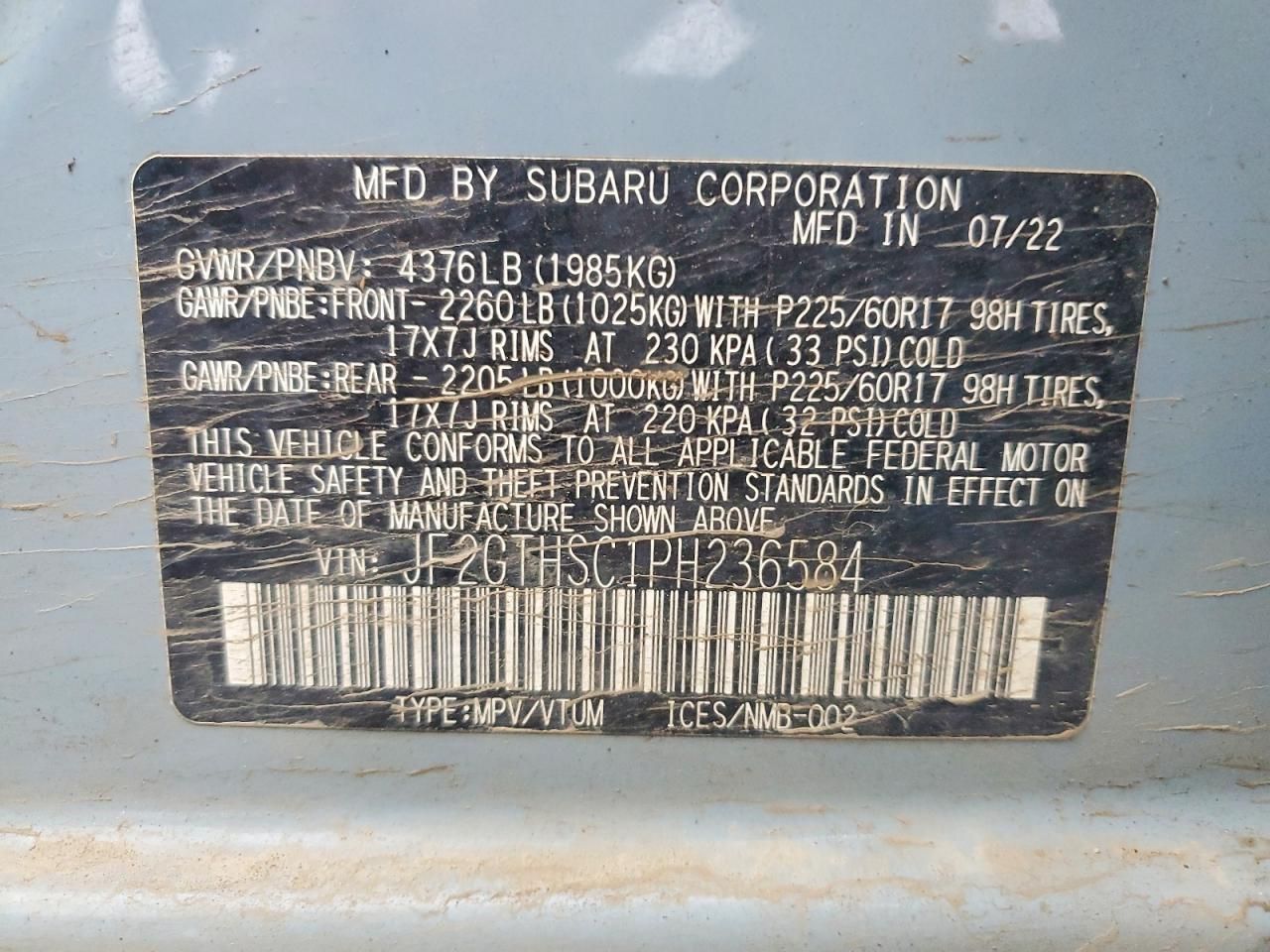 2023 Subaru Crosstrek Sport