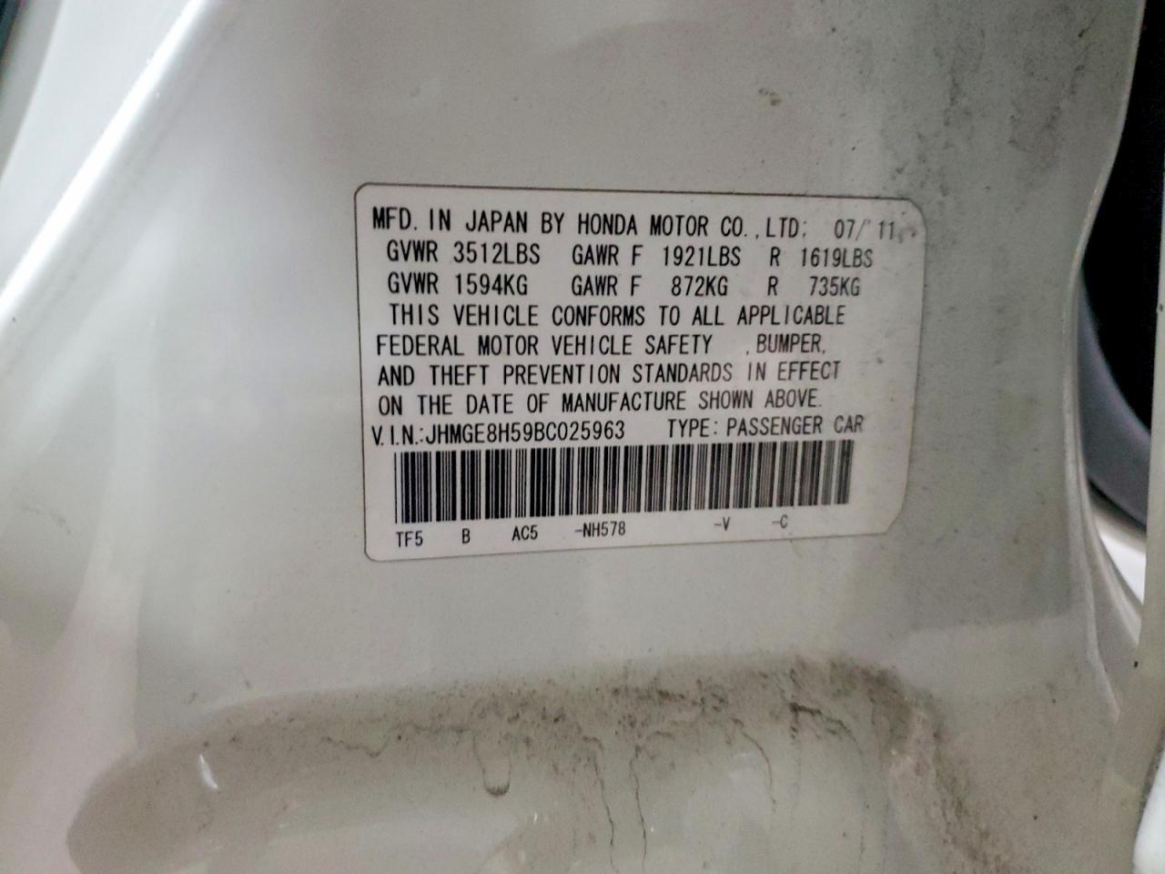 2011 Honda Fit Sport