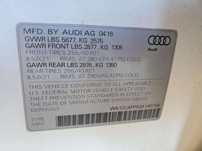 2016 Audi SQ5 Premium Plus