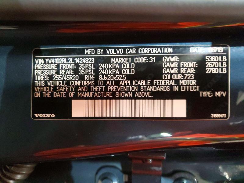 2020 Volvo Xc60 T5 Inscription