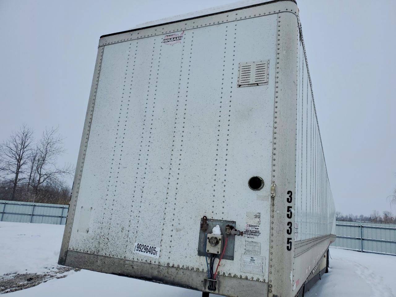 2017 Wabash Dvhdhpc DRY Van Trailer