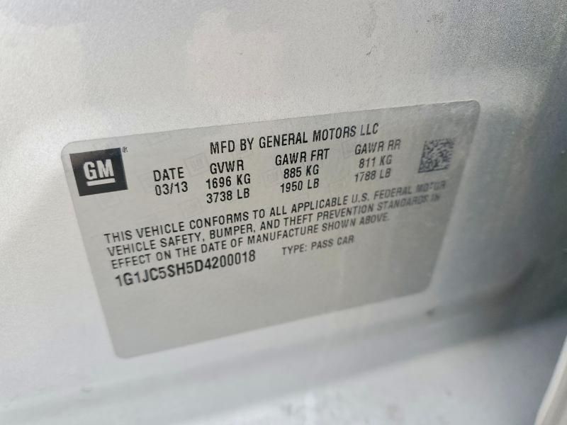 2013 Chevrolet Sonic lt