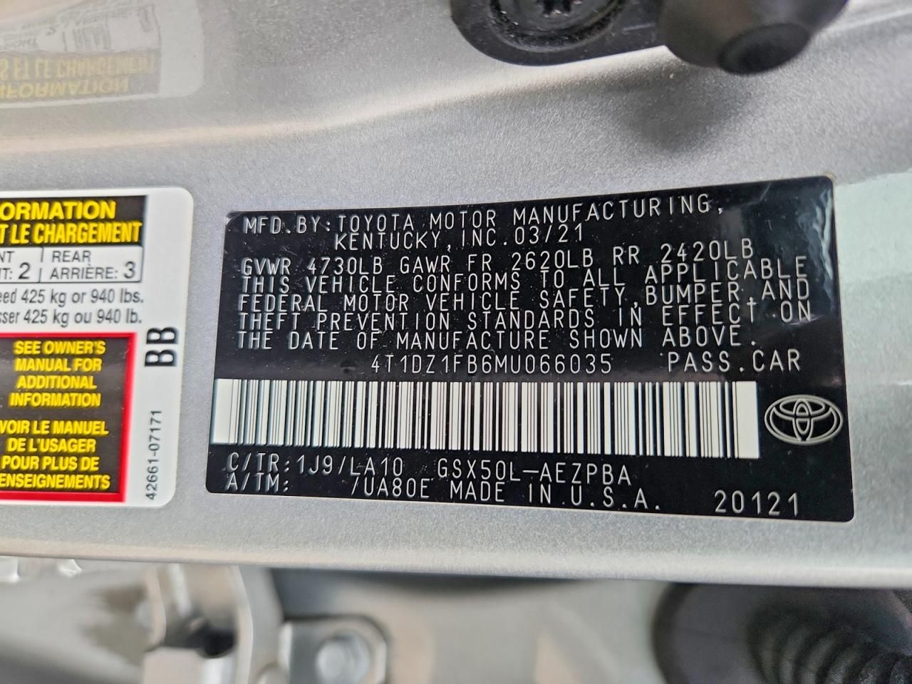 2021 Toyota Avalon Limited