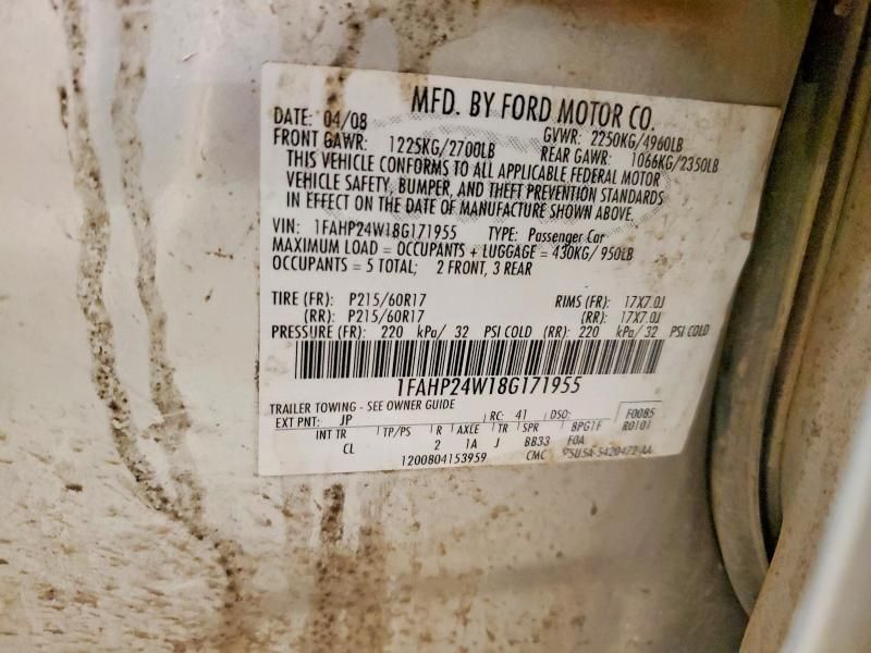 2008 Ford Taurus sel