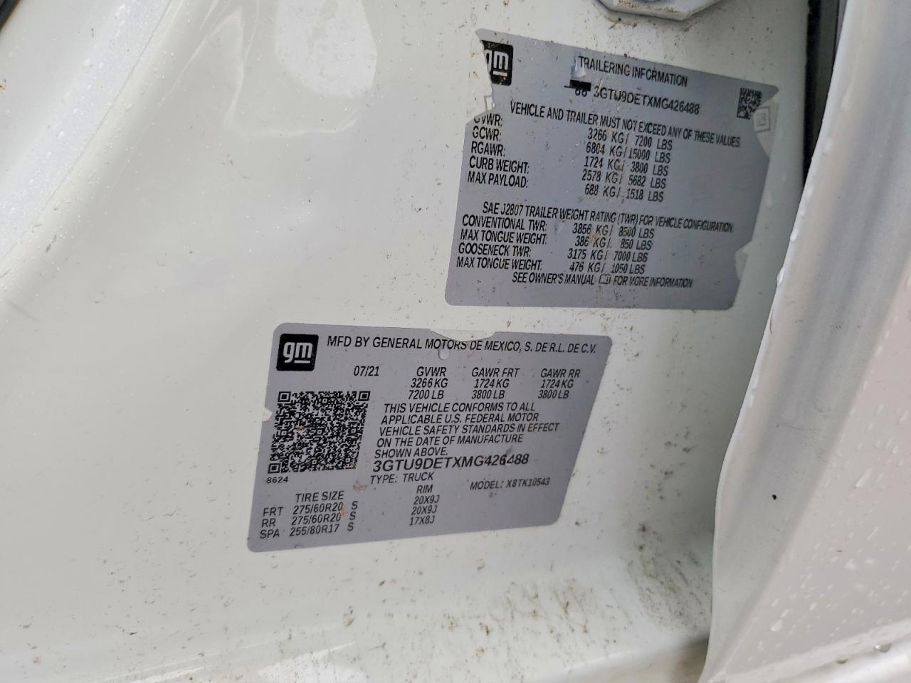 2021 GMC Sierra K1500 slt