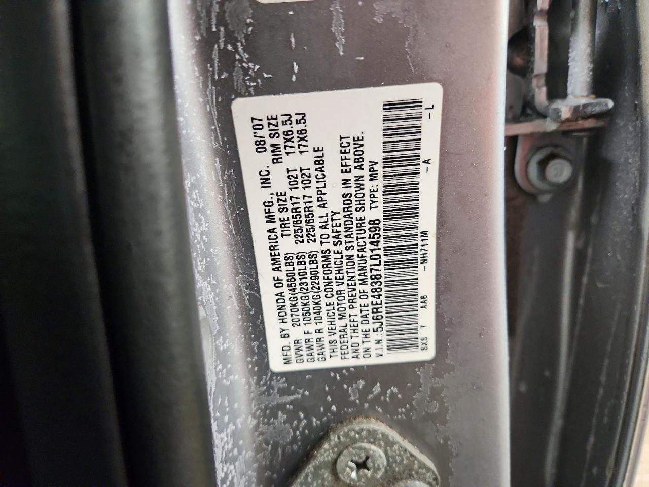 2007 Honda Cr-v lx