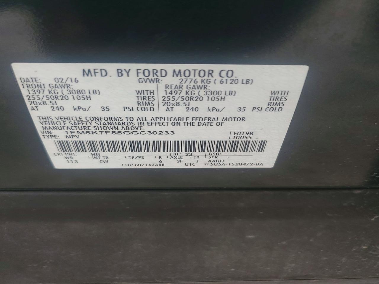 2016 Ford Explorer Limited