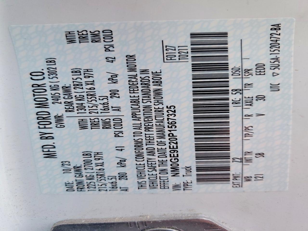 2023 Ford Transit Connect xl