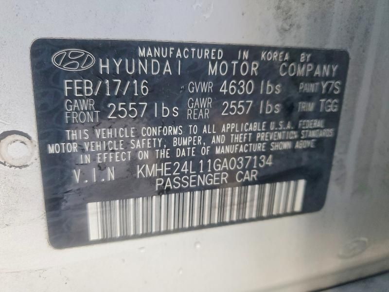 2016 Hyundai Sonata Hybrid