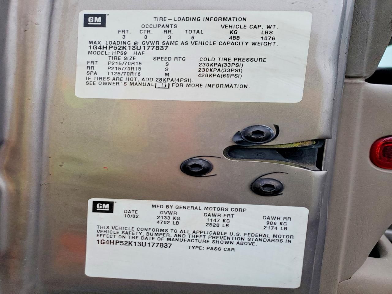 2003 Buick Lesabre Custom