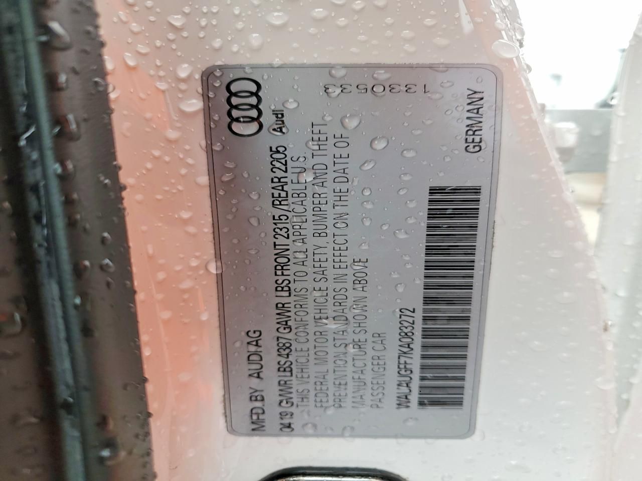 2019 Audi A3 Premium