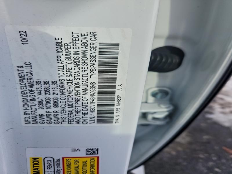 2022 Honda Accord Sport se