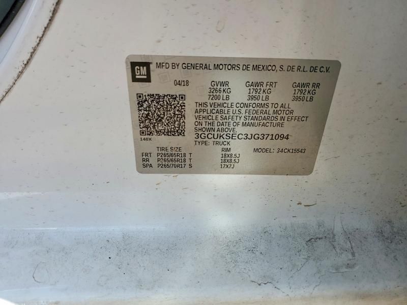 2018 Chevrolet Silverado K1500 ltz