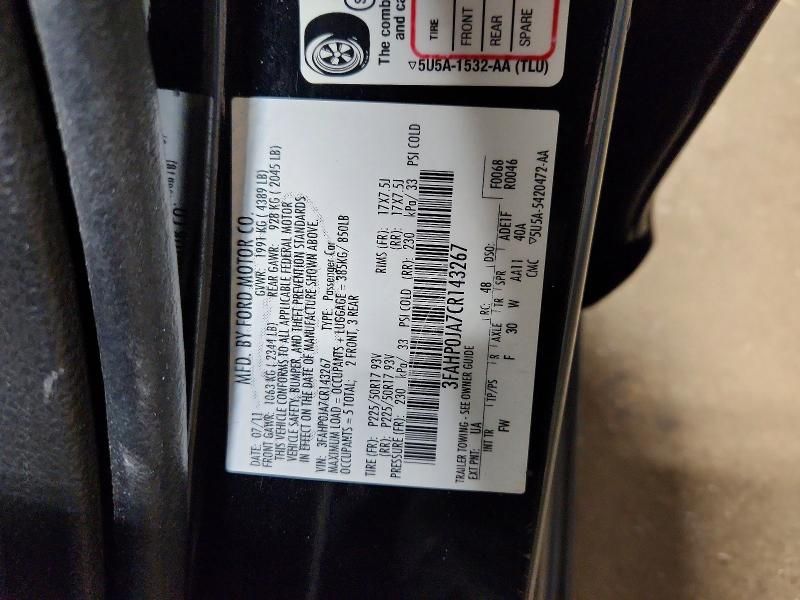 2012 Ford Fusion sel