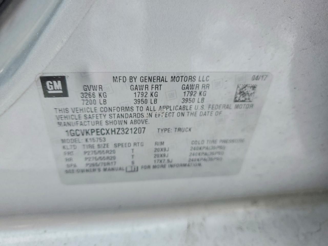 2017 Chevrolet Silverado K1500 Custom