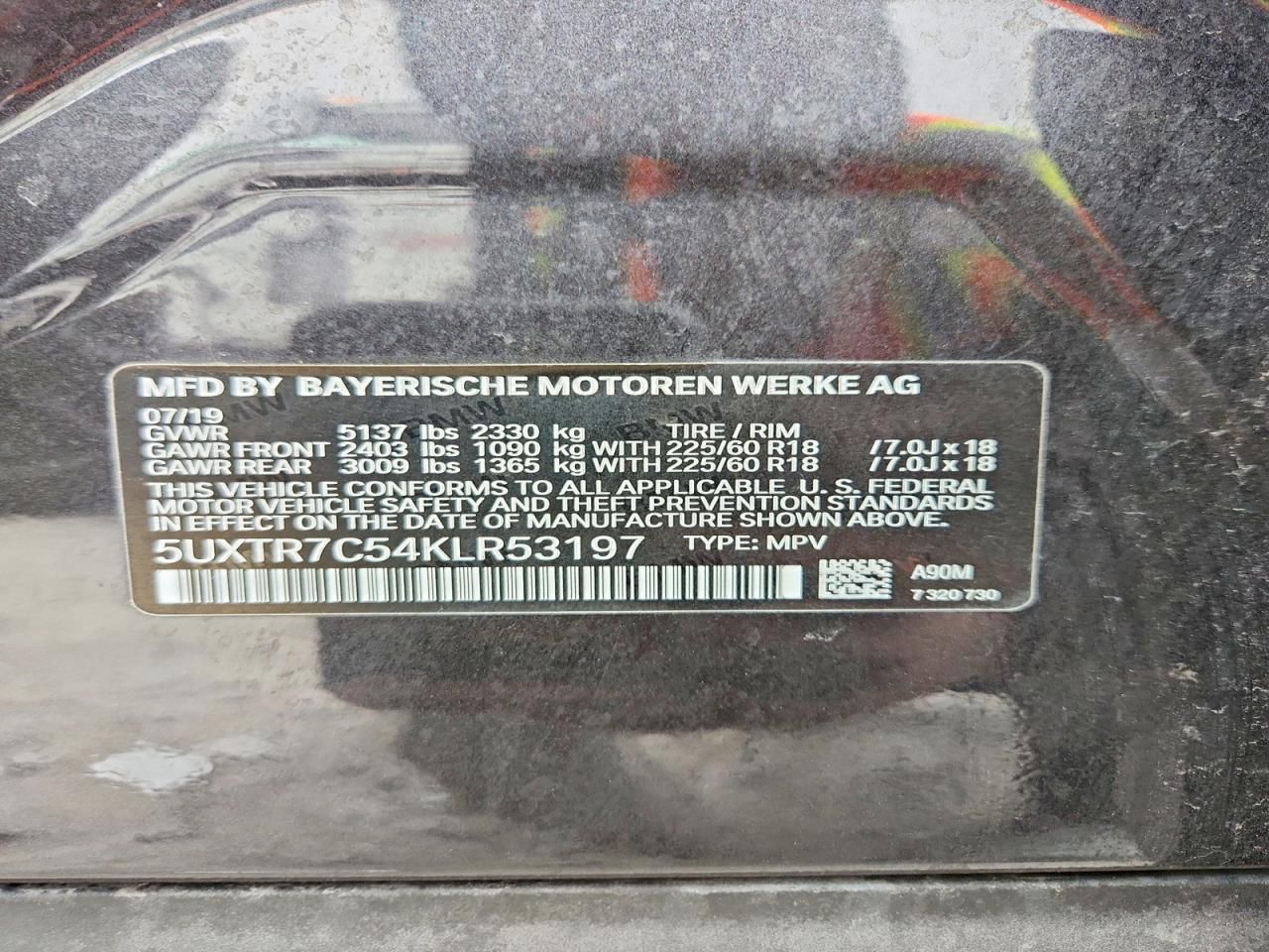 2019 BMW X3 Sdrive30i