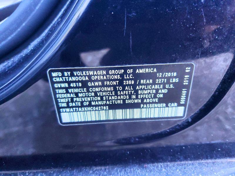 2017 Volkswagen 2017 Volk Passat s