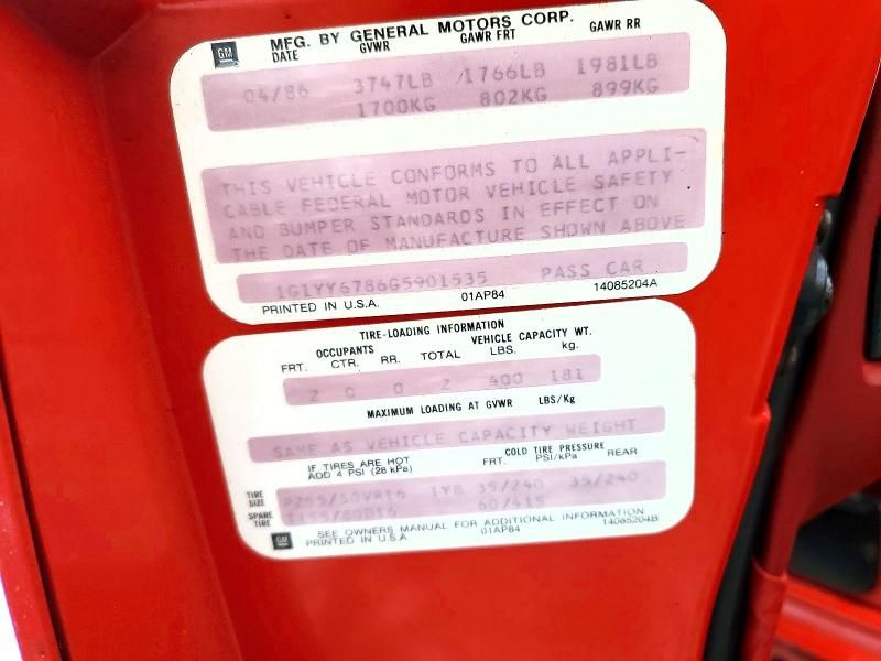 1986 Chevrolet Corvette