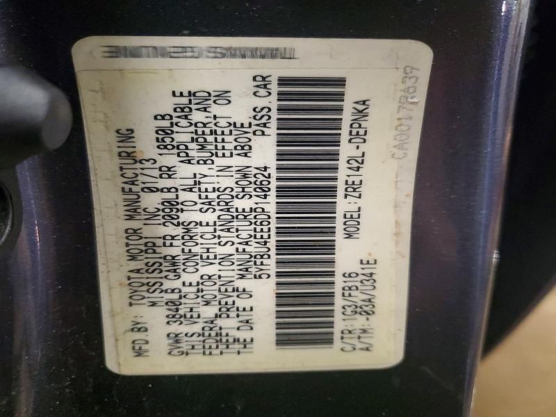 2013 Toyota Corolla Base