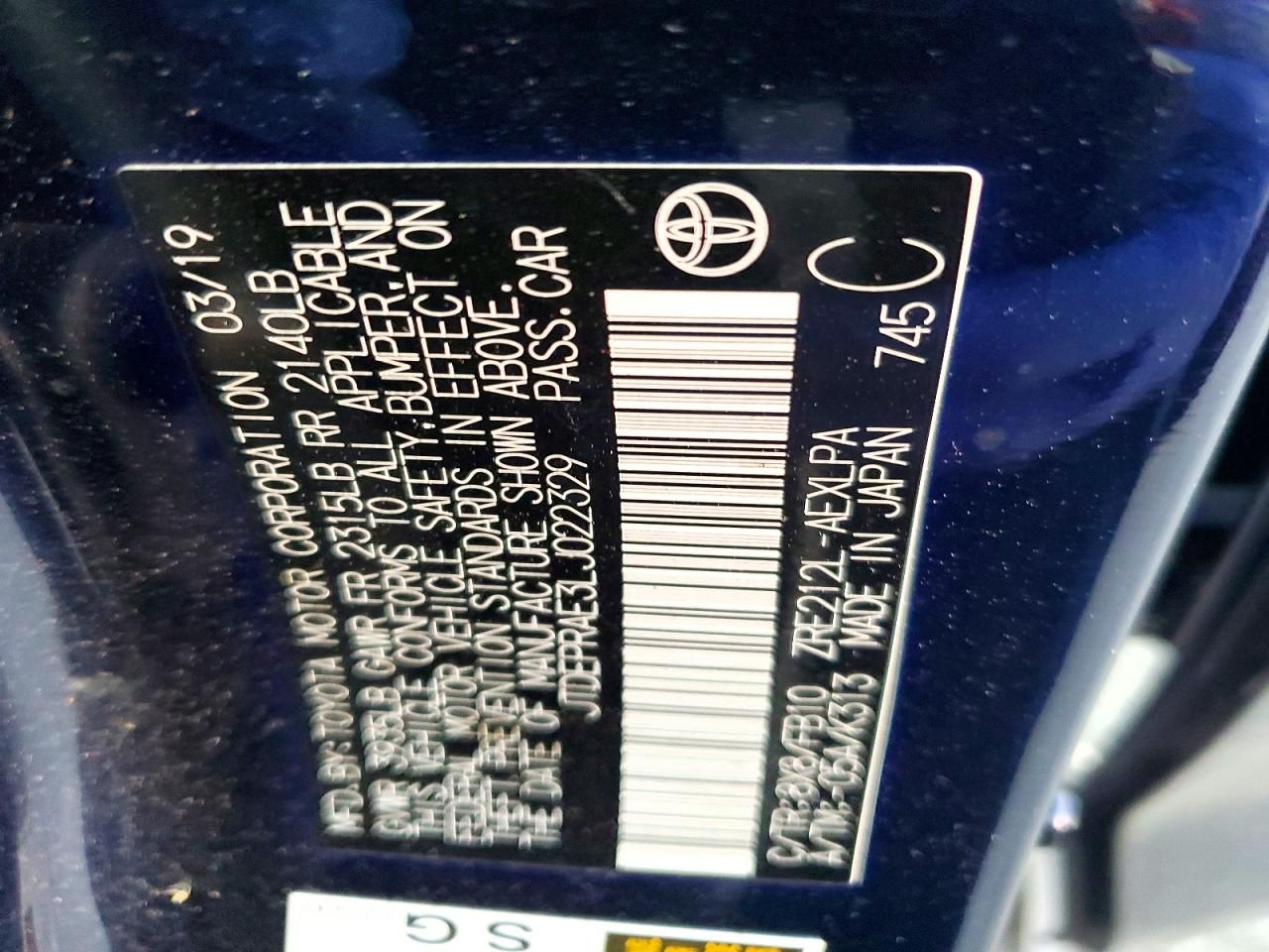 2020 Toyota Corolla le