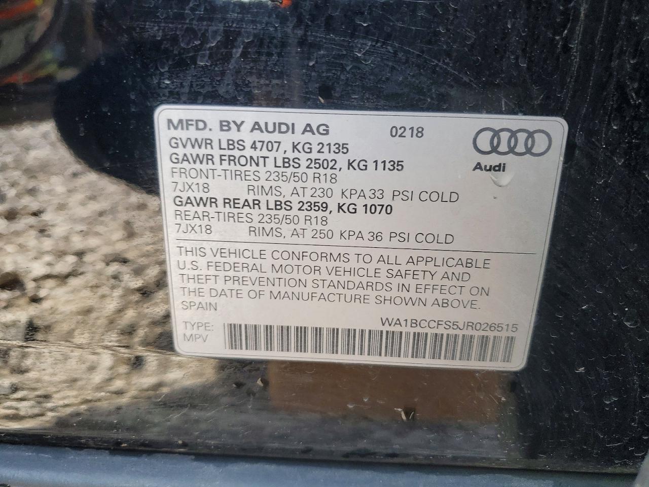 2018 Audi Q3 Premium