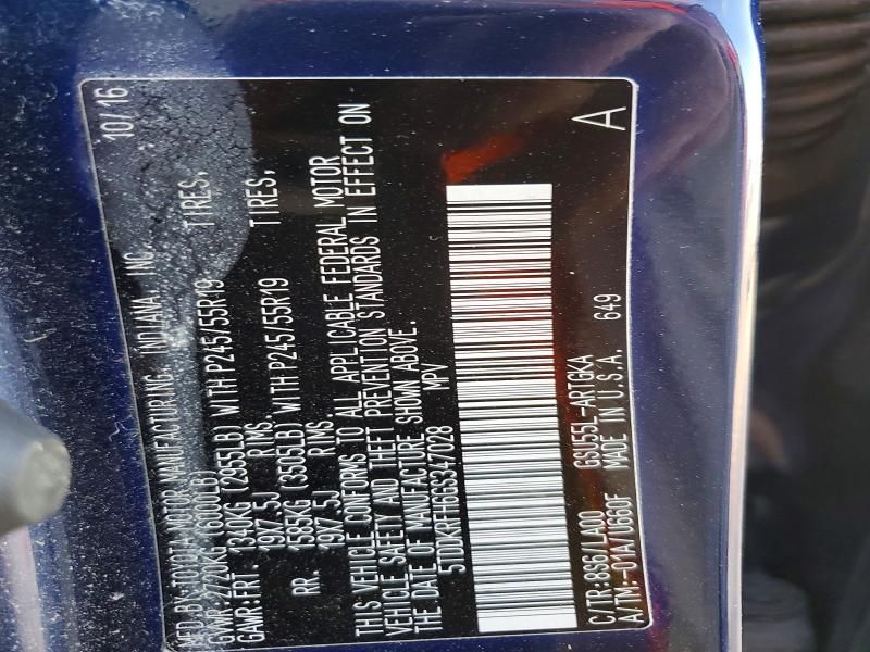 2016 Toyota Highlander Limited