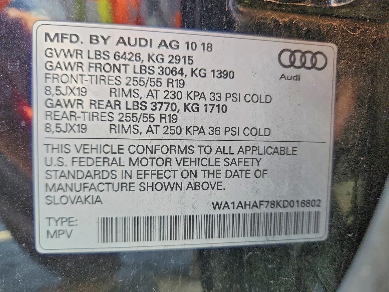 2019 Audi Q7 Premium