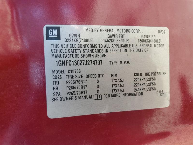 2007 Chevrolet Tahoe C1500