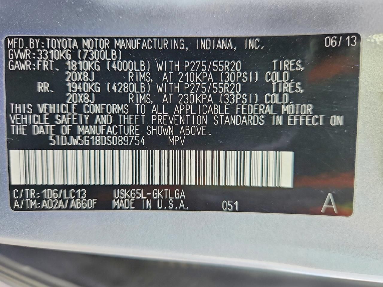 2013 Toyota Sequoia Limited