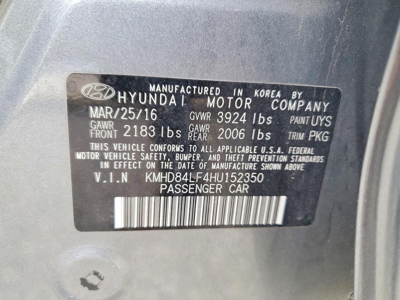 2017 Hyundai Elantra se