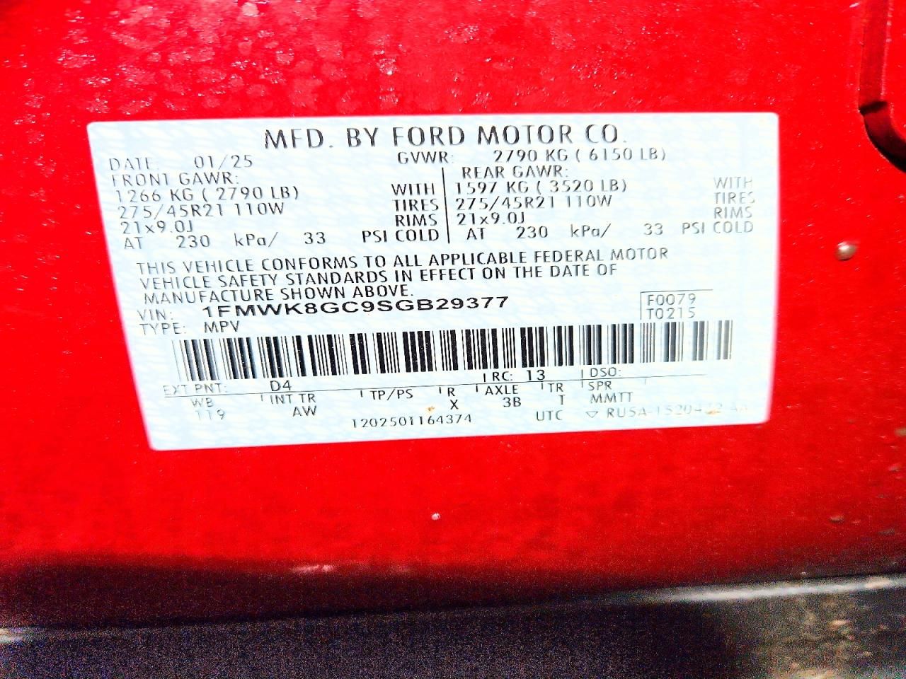 2025 Ford Explorer st