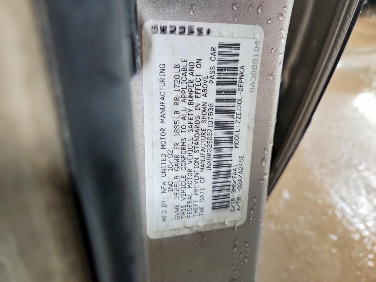 2003 Toyota Corolla ce