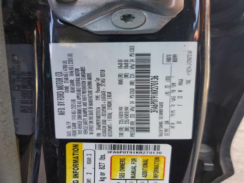 2019 Ford Fusion se